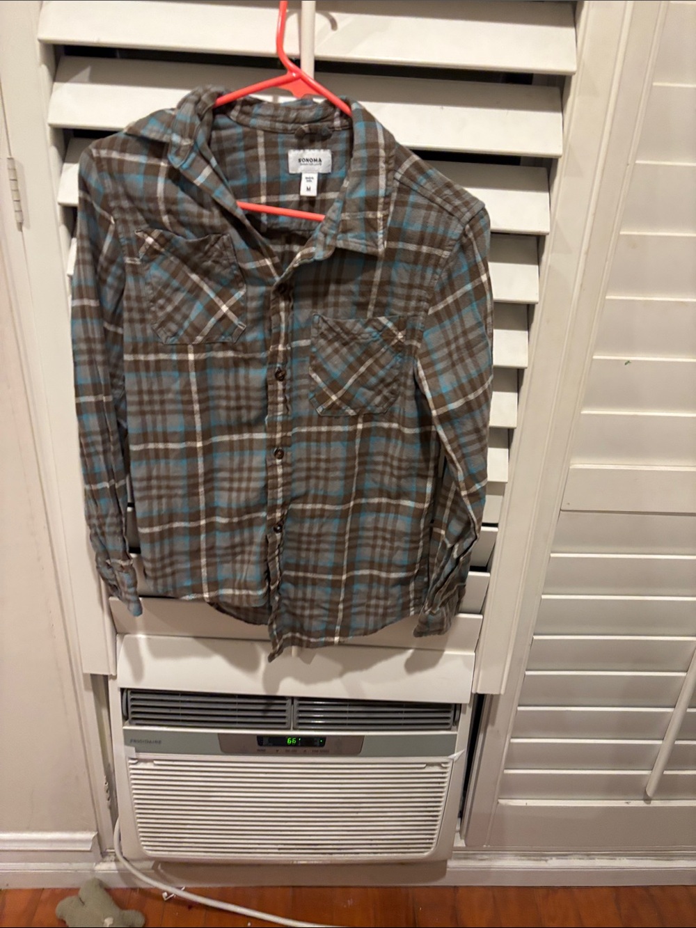 Sonoma Plaid Button-Down in Brown and Light Blue